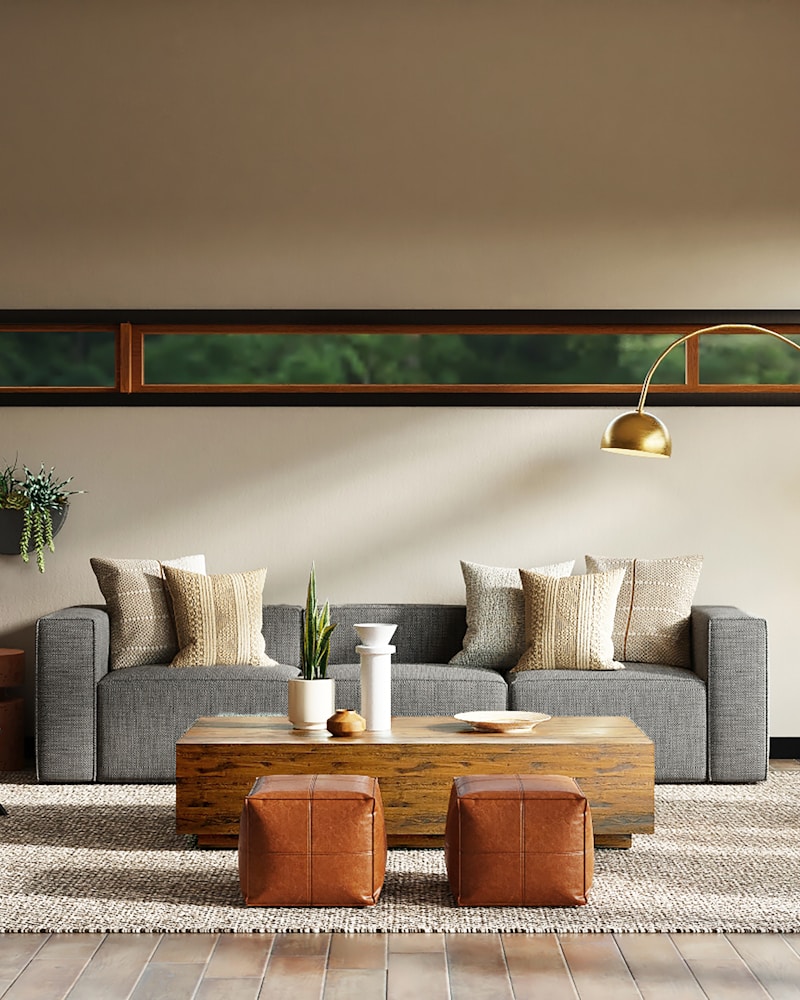 Elegant living room with premium furniture